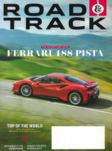 ROAD & TRACK 2018 SEPT - FERRARI 488 PISTA, JEEP WRANGLER, JAG XE SV PROJECT 8